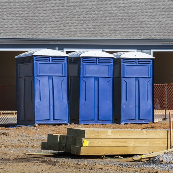 how often are the porta potties cleaned and serviced during a rental period in Dickeyville WI